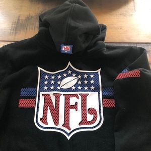 NFL youth size 8 worn once black hoodie